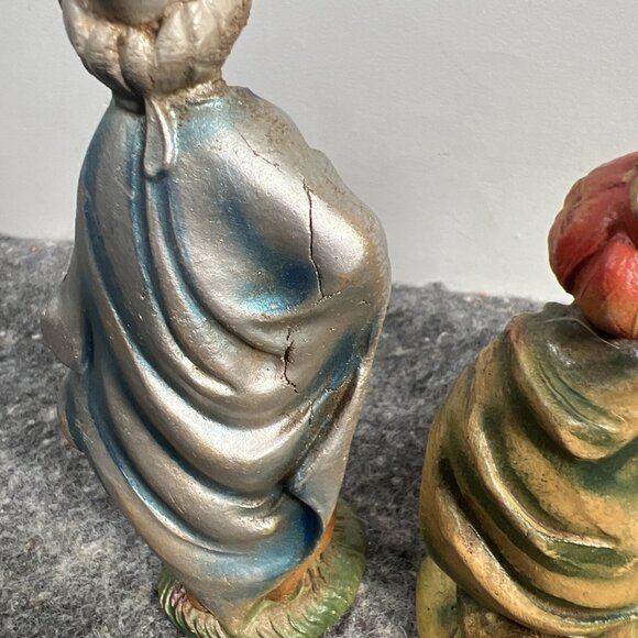 Vintage Early Italy 3 Wise Men Nativity  Gold Frankincense Myrrh Christmas - Picture 5 of 12